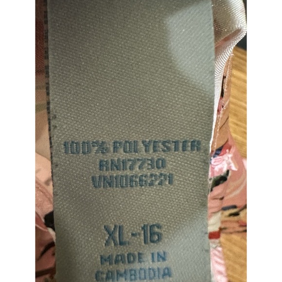 Nick & Nora Sleepwear Retro Western Pink Cowgirl Pinup Pajama Slip Dress XL - 16 - Picture 5 of 7